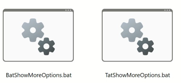 2 file bật và tắt Show More Options WIndows 11