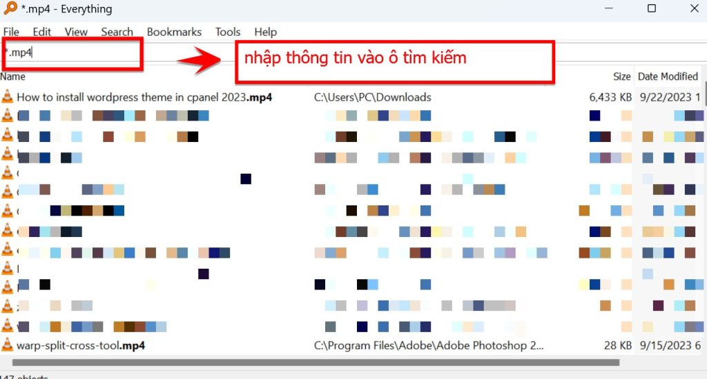 Nhập Thông Tin Vào ô Tìm Kiếm để Tìm Kiếm File Nhanh Trên Máy Tính