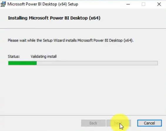 Bạn Chờ Quá Trình Cài đặt Power BI Desktop Diễn Ra