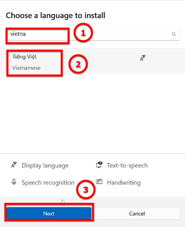 Bạn Chọn Tiếng Việt Và Nhấn Next để Tiếp Tục