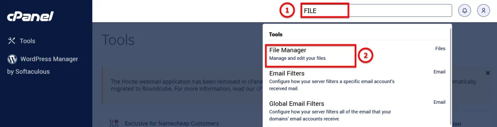 Bạn Chọn Vào File Manager