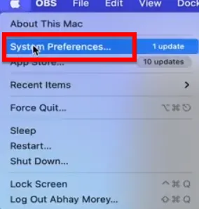 Bạn Chọn Vào System Preferences