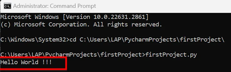 Bạn Có Thể Chạy Chương Trình Python đầu Tiên Bằng CMD