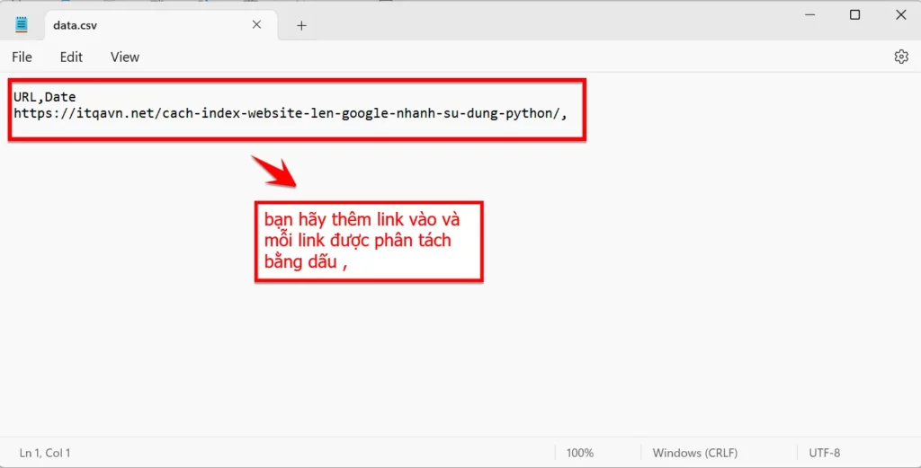 Bạn Hãy Dán Link Vào File Data.csv