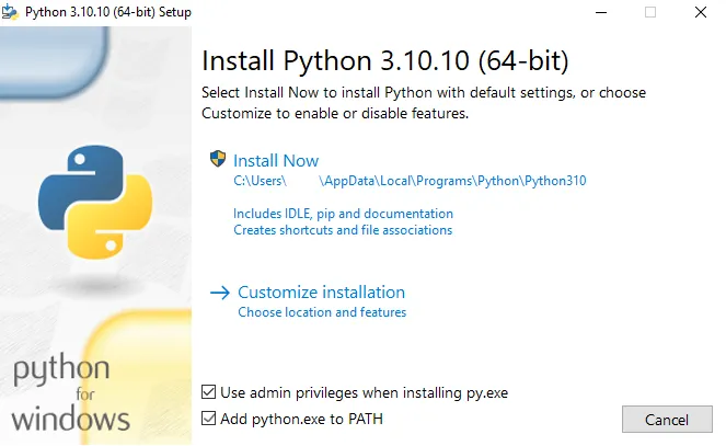 Bạn Hãy Tích Vào Tùy Chọn Add Python.exe To PATH