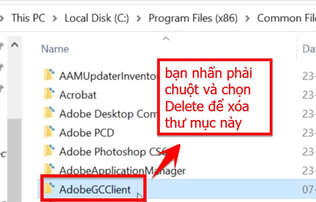 Bạn Hãy Xóa Thư Mục AdobeGCClient đi