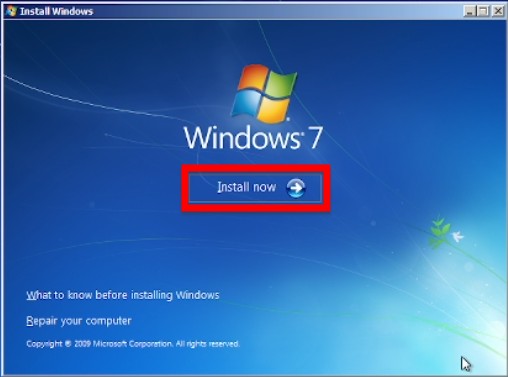 Bạn Nhấn Vào Install Now để Cài đặt Windows 7 Trên Máy Tính