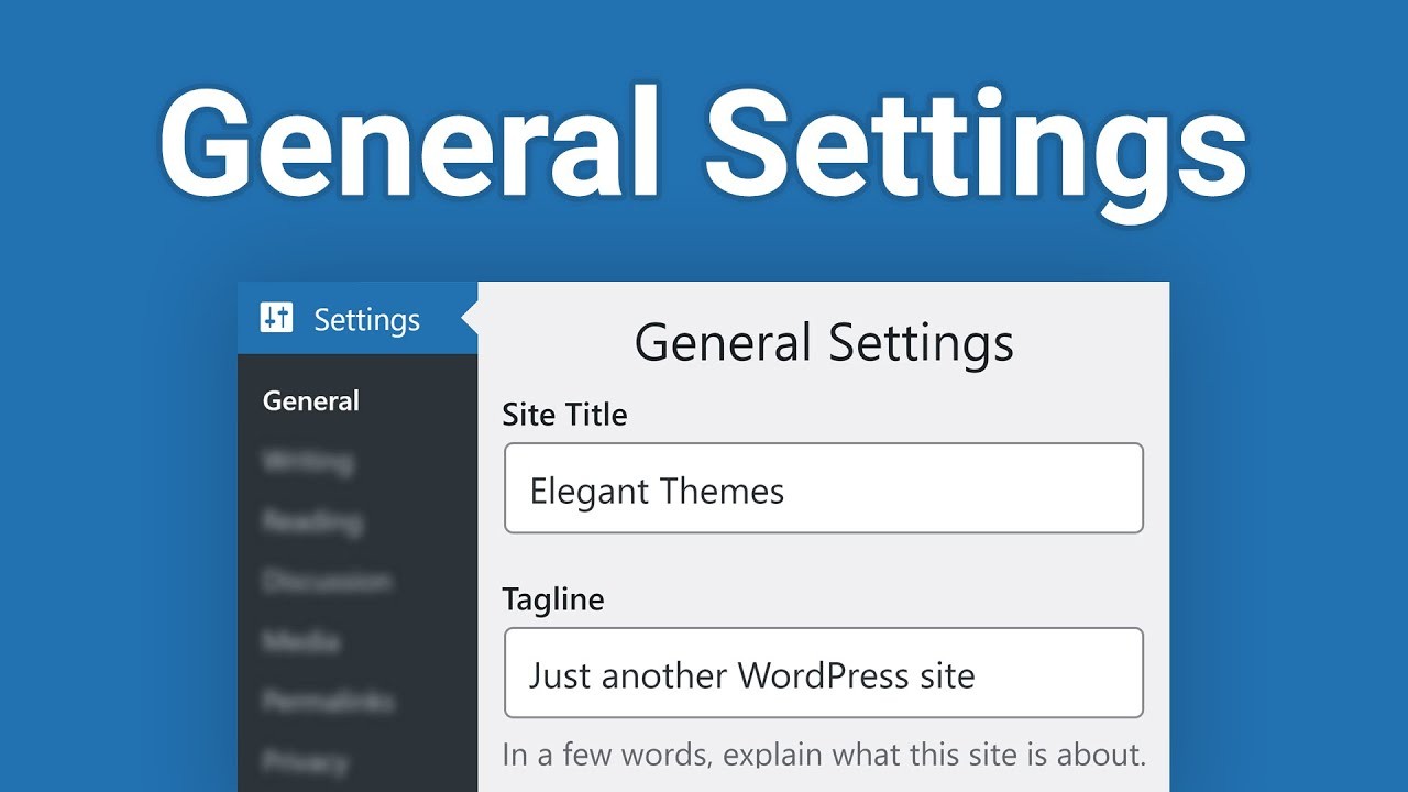 General Settings Wordpress