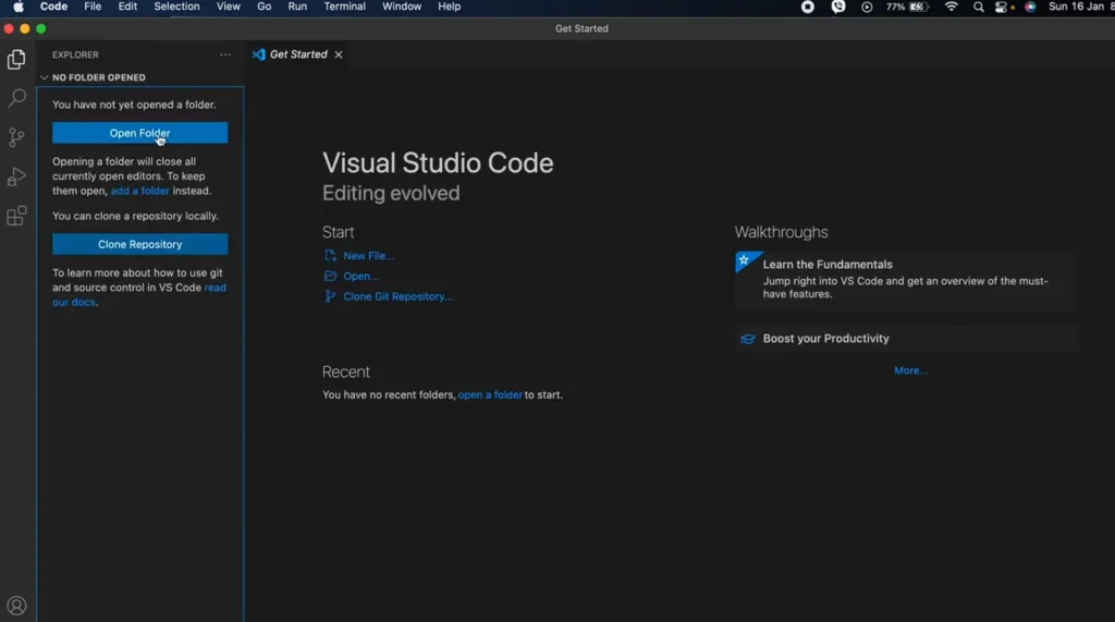 Hoàn Thành Cài Visual Studio Code Cho Mac