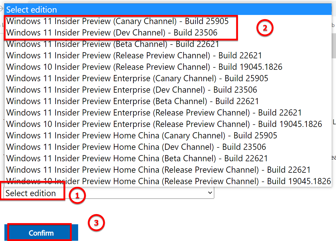 Bạn chọn vào Select Edition > chọn vào phiên bản Windows và nhấn Confirm
