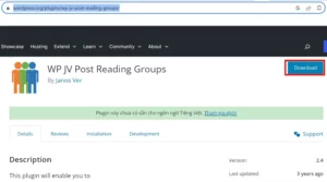 Plugin WP JV Post Reading Groups