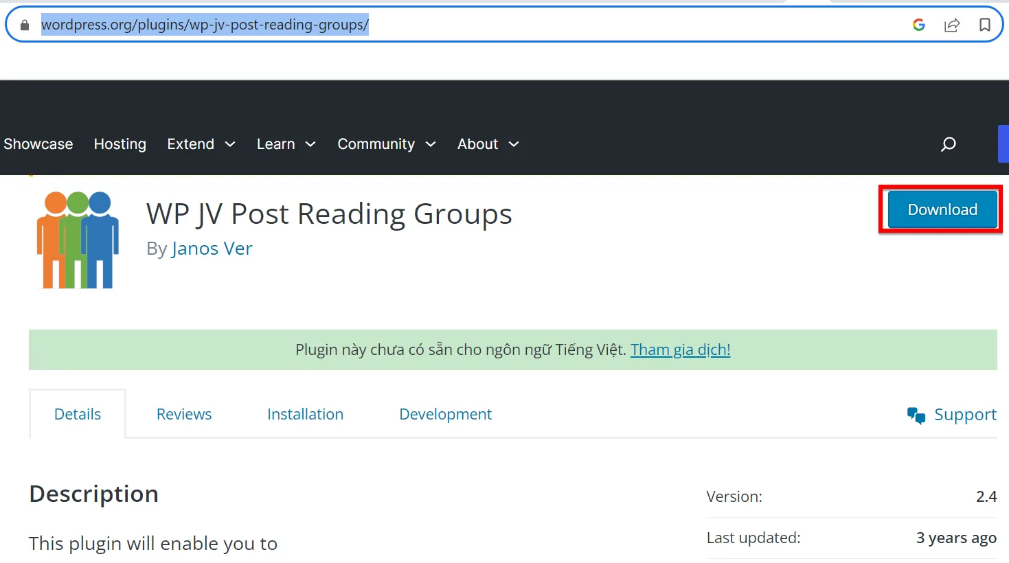 Plugin WP JV Post Reading Groups