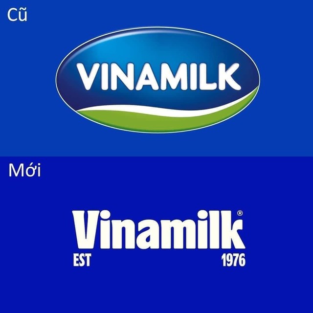 Sự thay đổi logo của Vinamilk