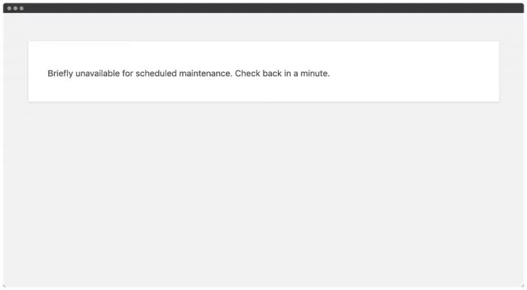Sửa Lỗi Briefly Unavailable For Scheduled Maintenance. Check Back In A Minute WordPress